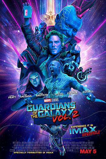 Guardians of the Galaxy Vol 2 (IMAX) movie poster