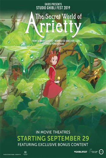 Secret World Of Arrietty-Ghibli movie poster