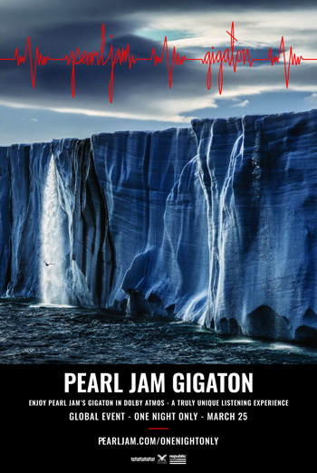 Pearl Jam's Gigaton in Dolby Atmos movie poster