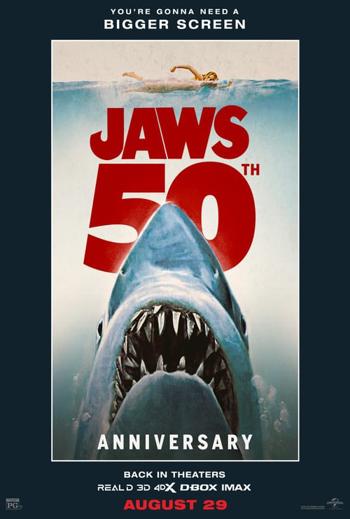 Jaws 50th Anniversary movie poster