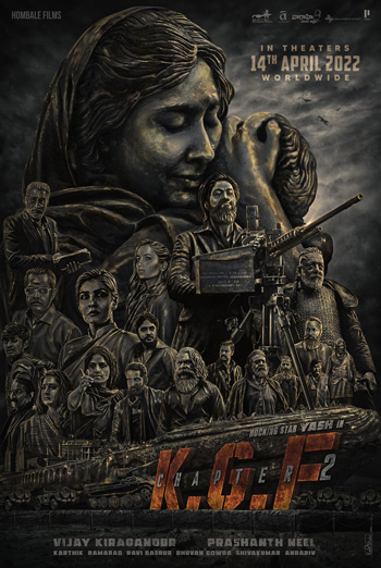 K.G.F: Chapter - 2  (Hindi W/E.S.T.) movie poster
