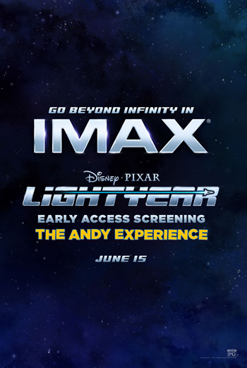 Lightyear Early Access: The Andy Experience (IMAX) movie poster