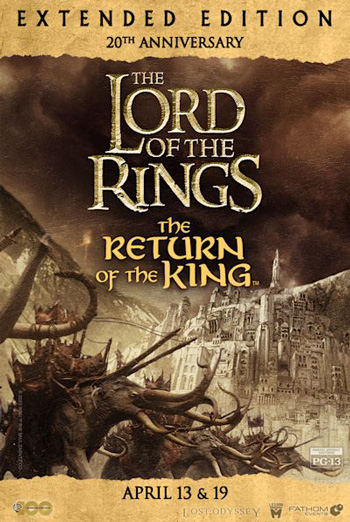 Lord of the Rings: The Return of the King 20th movie poster