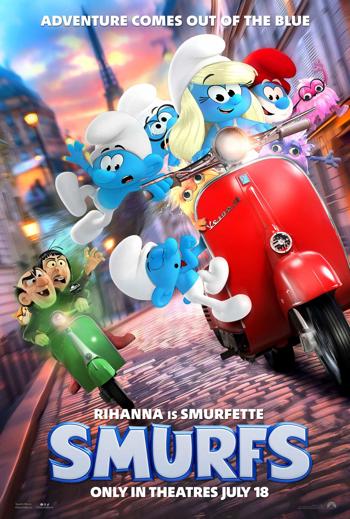 Smurfs movie poster