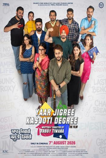 Yaar Jigree Kasooti Degree (Punjabi w EST) - in theatres 08/07/2026